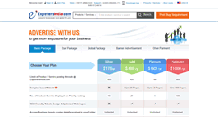 Desktop Screenshot of advertise.exportersindia.com