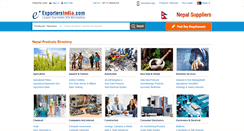 Desktop Screenshot of nepal.exportersindia.com