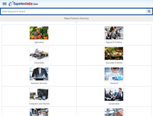 Tablet Screenshot of nepal.exportersindia.com