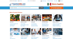 Desktop Screenshot of mexico.exportersindia.com