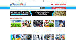 Desktop Screenshot of japan.exportersindia.com