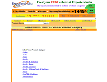 Tablet Screenshot of j.exportersindia.net