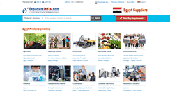 Desktop Screenshot of egypt.exportersindia.com