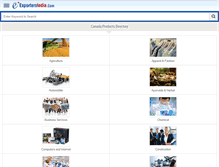 Tablet Screenshot of canada.exportersindia.com