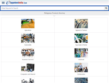 Tablet Screenshot of philippines.exportersindia.com