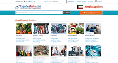 Desktop Screenshot of kuwait.exportersindia.com