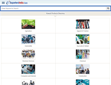 Tablet Screenshot of kuwait.exportersindia.com