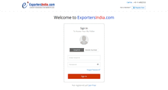 Desktop Screenshot of members.exportersindia.com
