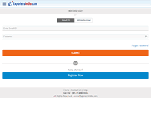 Tablet Screenshot of members.exportersindia.com