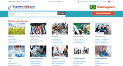 Desktop Screenshot of brazil.exportersindia.com