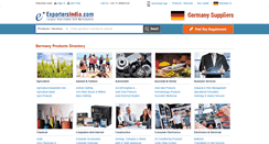 Desktop Screenshot of germany.exportersindia.com